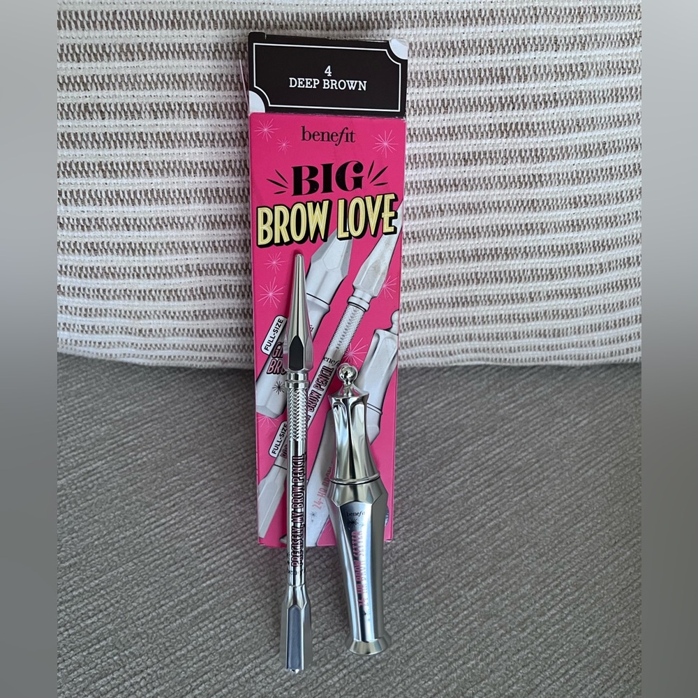 Benefit PRECISELY, MY BROW PENCIL and 24-HR BROW SETTER Deep Brown 4